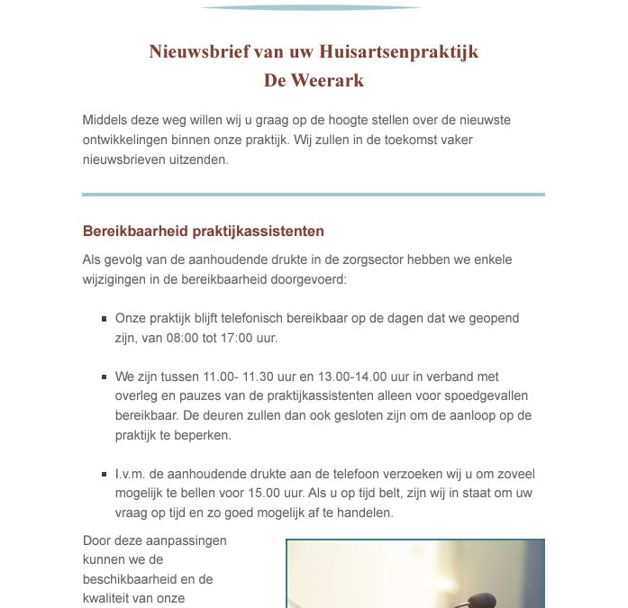 Nieuwsbrief mei 2024